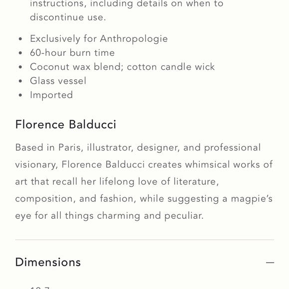 Florence Balducci Floral Rose & Oud Glass Candle - Picture 4 of 8